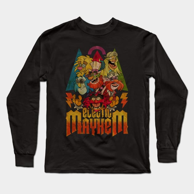 ELECTRIC MAYHEM IS ROCKS RETROO Long Sleeve T-Shirt by ngepetdollar